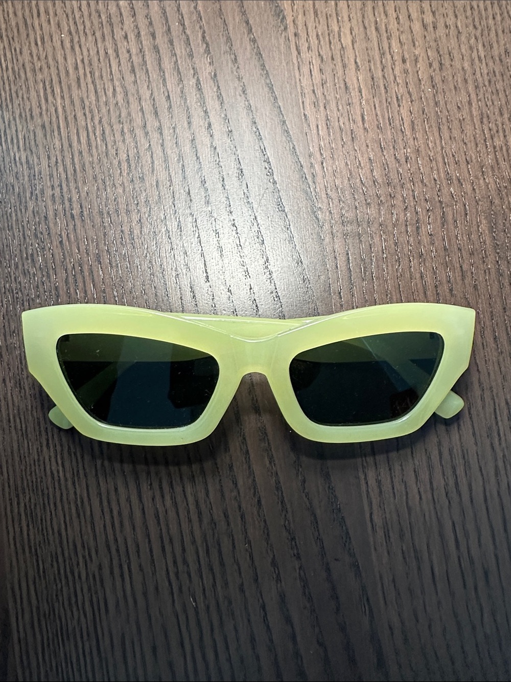 Green Cat-Eye Sunglasses